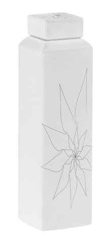 Bonnie Rectangular Vase L White by Zuo Modern | 10257