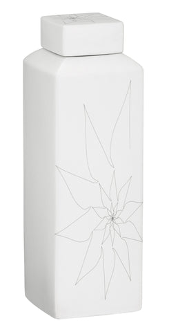 Bonnie Rectangular Vase M White by Zuo Modern | 10261