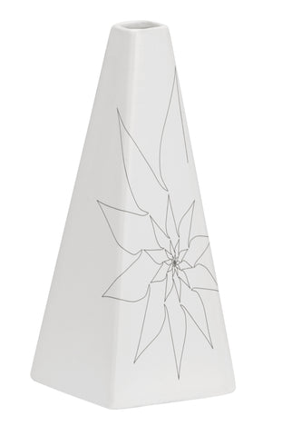 Beatrice Triangular Vase S White by Zuo Modern | 10297