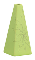 Beatrice Triangular Vase S Green by Zuo Modern | 10299