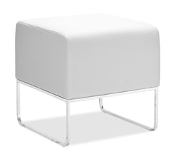 Plush Ottoman White by Zuo Modern | 103004