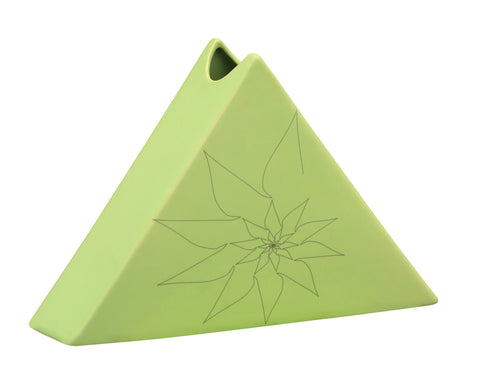 Bridget Triangular Vase L Green by Zuo Modern | 10303