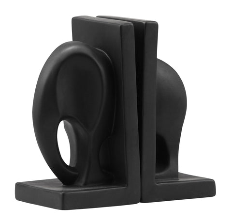 Elefante Bookend Black by Zuo Modern | 10352