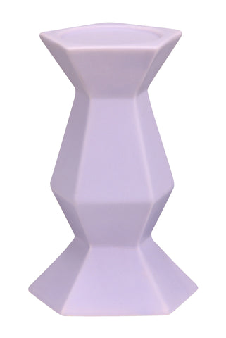 Pilar Candle Holder Purple by Zuo Modern | 10375