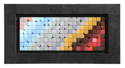 Boxes Wall Art Black Frame by Zuo Modern | 10402