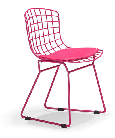 Baby Wire Chair Pink by Zuo Modern | 105141
