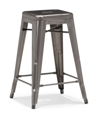 Marius Counter Chair Gunmetal by Zuo Modern | 106114
