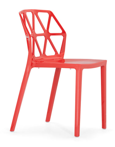 Juju Dining Chair Red by Zuo Modern | 106282