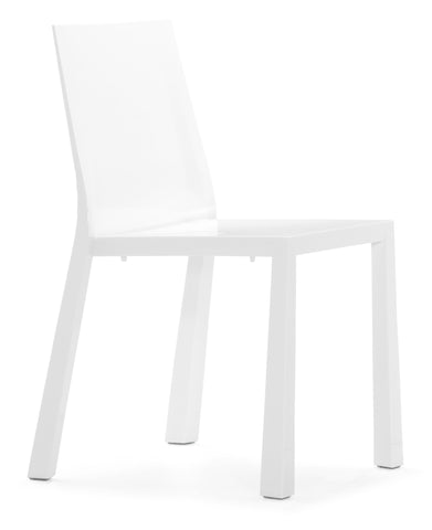 Popsicle Dining Chair White by Zuo Modern | 106301
