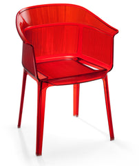 Allsorts Dining Chair Transparent Red by Zuo Modern | 106351