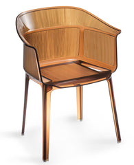 Allsorts Dining Chair Transparent Brown by Zuo Modern | 106353