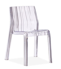 Ruffle Dining Chair Transparent by Zuo Modern | 106360