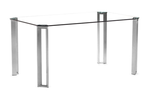 Plume Dining Table Clear Glass by Zuo Modern | 107845