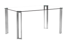 Plume Dining Table Clear Glass by Zuo Modern | 107845