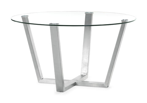 Brush Dining Table Clear Glass by Zuo Modern | 107855