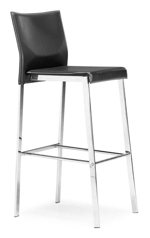 Boxter Bar Chair Black by Zuo Modern | 109120