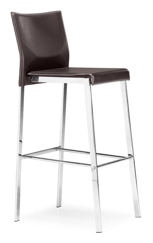 Boxter Bar Chair Espresso by Zuo Modern | 109121