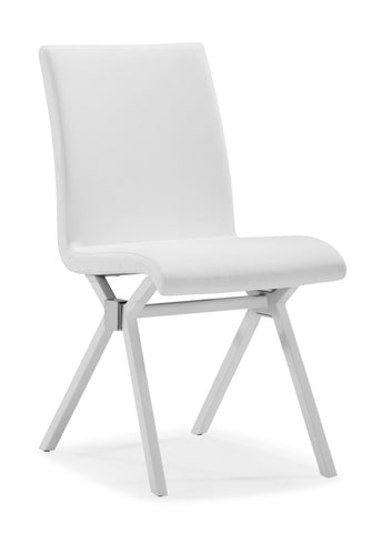 Xert Dining Chair White by Zuo Modern | 109141