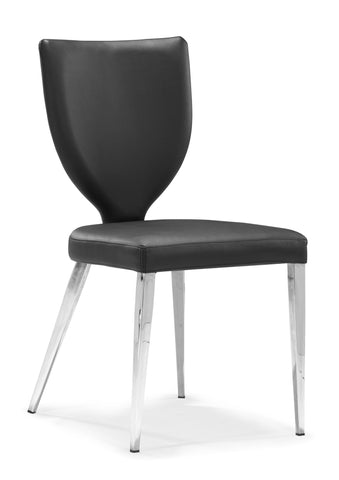 Maz Dining Chair Black by Zuo Modern | 109154