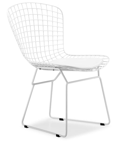 Wire Dining Chair White by Zuo Modern | 188003