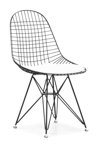 Mesh Dining Chair Black Frame by Zuo Modern | 188031