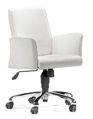 Metro Office Chair White by Zuo Modern | 204201