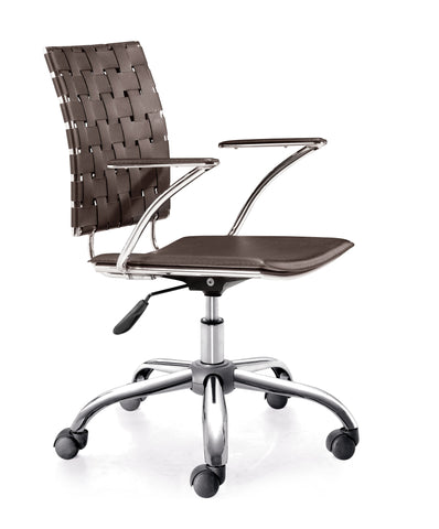 Criss Cross Office Chair Espresso by Zuo Modern | 205032