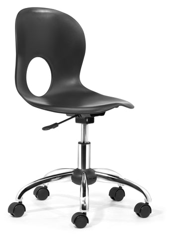Pinhole Office Chair Black by Zuo Modern | 205060