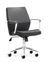 Holt Low Back Office Chair Black PU by Zuo Modern | 205151