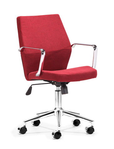 Holt Low Back Office Chair Red by Zuo Modern | 205153