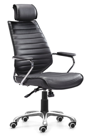 Enterprise High Back Office Chair Black by Zuo Modern | 205160