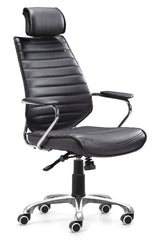 Enterprise High Back Office Chair Black by Zuo Modern | 205160