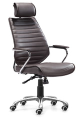 Enterprise High Back Office Chair Espresso by Zuo Modern | 205162