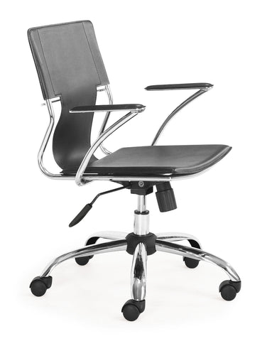 Trafico Office Chair Black by Zuo Modern | 205181