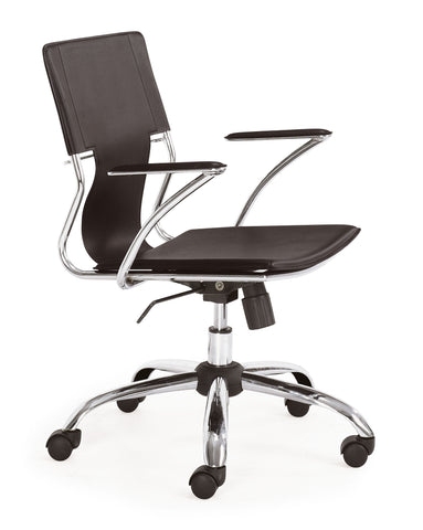 Trafico Office Chair Espresso by Zuo Modern | 205183