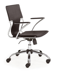 Trafico Office Chair Espresso by Zuo Modern | 205183