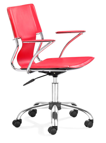 Trafico Office Chair Red by Zuo Modern | 205184
