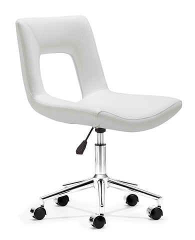 Wringer Office Chair White by Zuo Modern | 205353