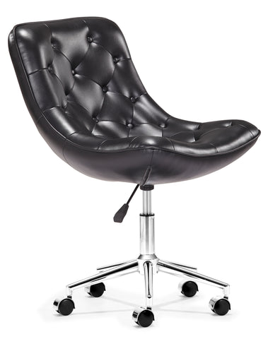 Bon Bon Office Chair Black by Zuo Modern | 205360