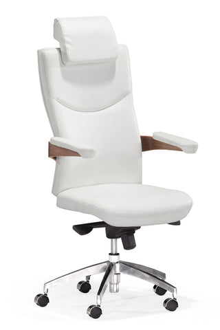 Chairman Office Chair White by Zuo Modern | 205881
