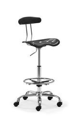 Farallon Drafters Chair Black by Zuo Modern | 206010