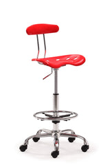 Farallon Drafters Chair Red by Zuo Modern | 206012