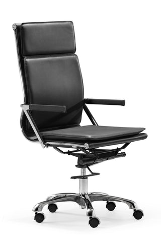 Lider Plus High Back Office Chair Black by Zuo Modern | 215231