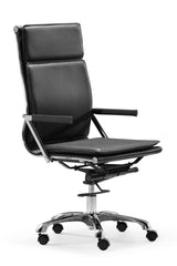 Lider Plus High Back Office Chair Black by Zuo Modern | 215231