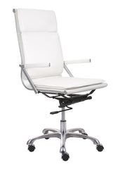 Lider Plus High Back Office Chair White by Zuo Modern | 215232