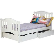 Bolton Furniture Lyndon Twin Bed in White Finish