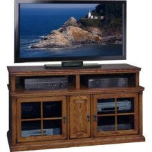 Legends Furniture Scottsdale Deluxe 56" Two Tier TV Stand in Rustic Oak