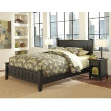 Home Styles Arts & Crafts Bed & Night Stand