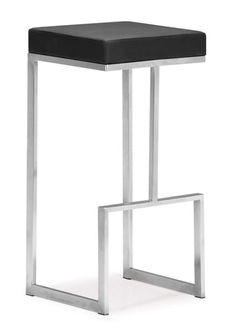 Darwen Bar Chair Black by Zuo Modern | 300045