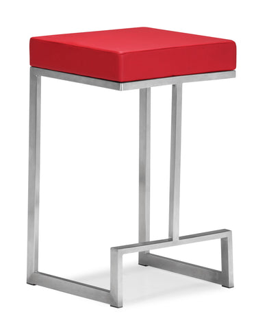 Darwen Counter Chair Red by Zuo Modern | 300050